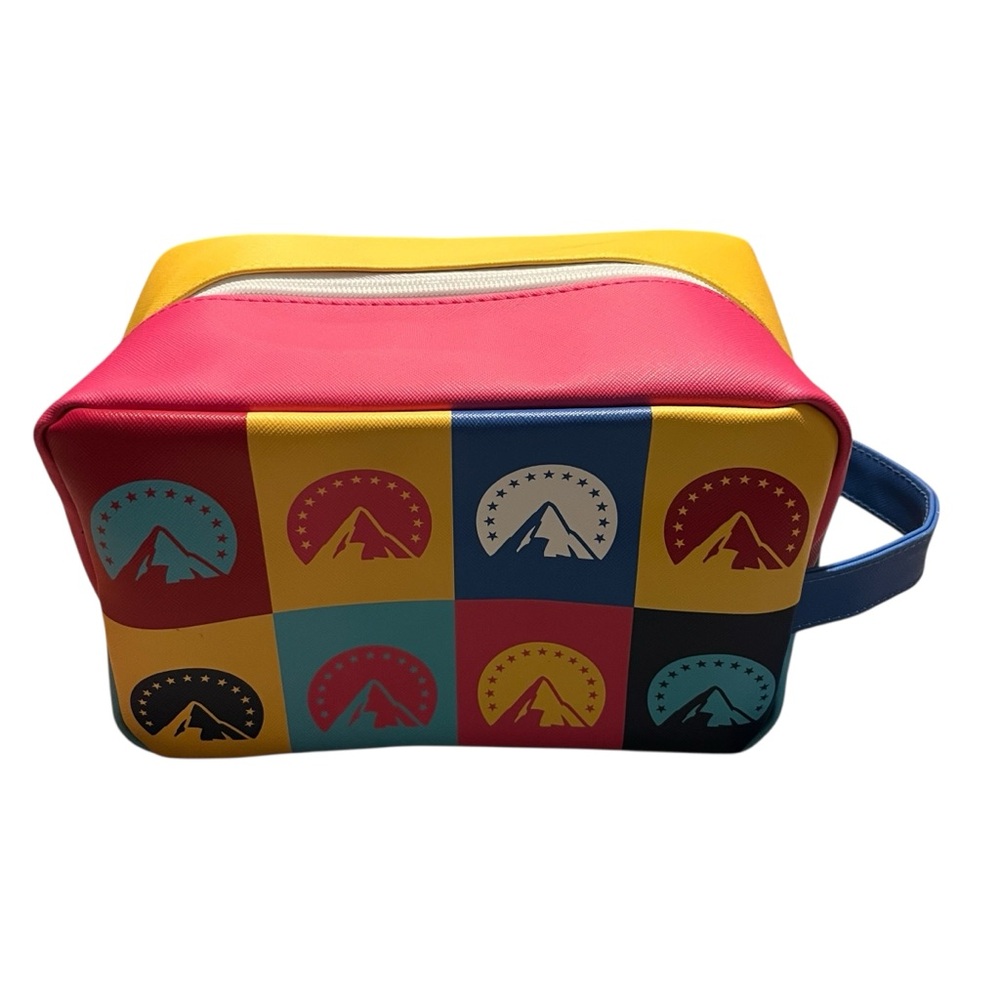 nwot Paramount Studios Cosmetic‎ Toiletry Makeup Bag Travel Rectangular Colorful